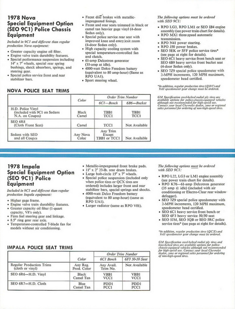 Image of the 1978 Nova Police Brochure page 6